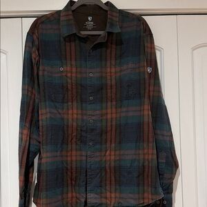 KÜHL Plaid Button-Up flannel Shirt XL